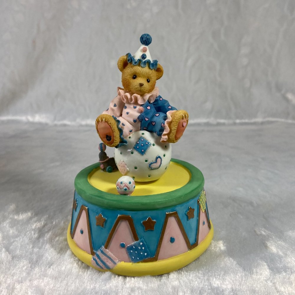 Cherished Teddies Wally "Musical Clown on Ball" 1998 336459 Sunshine